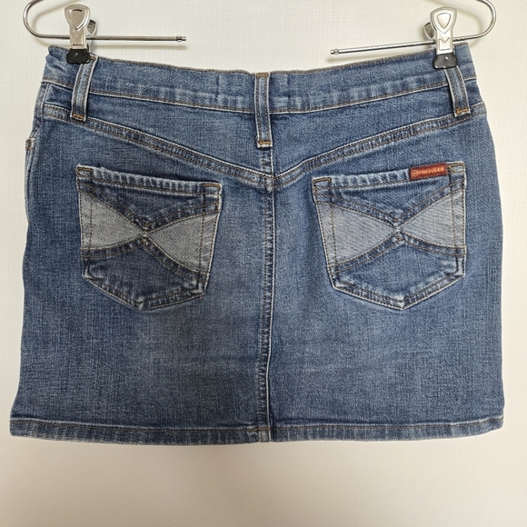 ROXY JEAN DENIM MINI SKIRT BLUE POCKETS WOMEN'S (7) - Picture 4 of 15